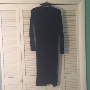 black cardigan